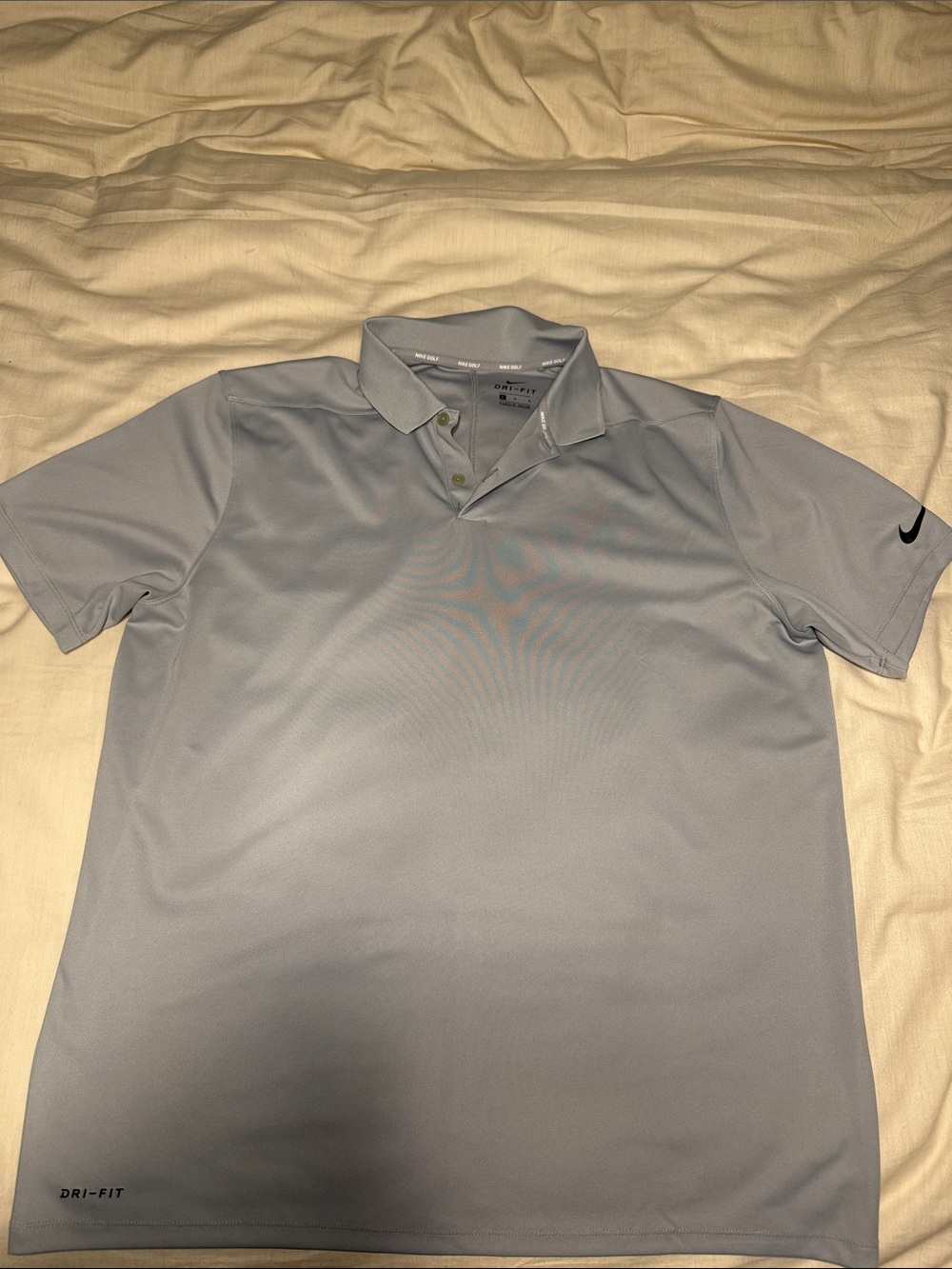 Nike Men’s Light Gray Dri-FIT Polo